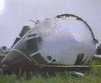 B-727 de Delta Airlines accidentado. FOTO: Airdisater.com 